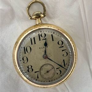 Elgin Vintage Gold Filled Case Pocket Watch 15 Jewel 1928